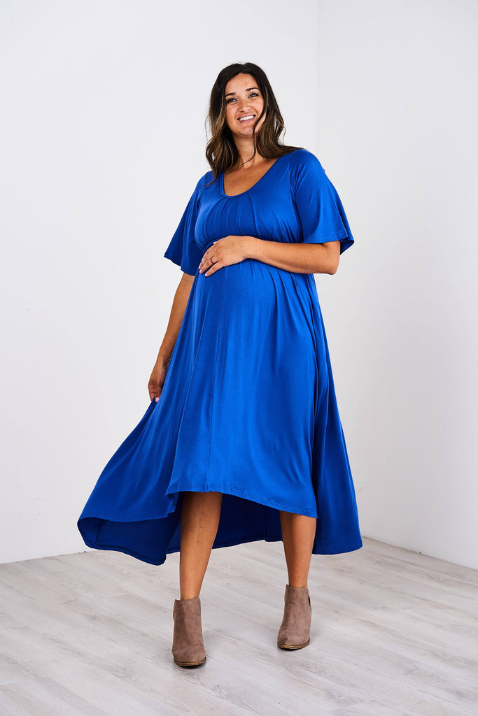 Latched Mama Flutter Sleeve Pleated ...